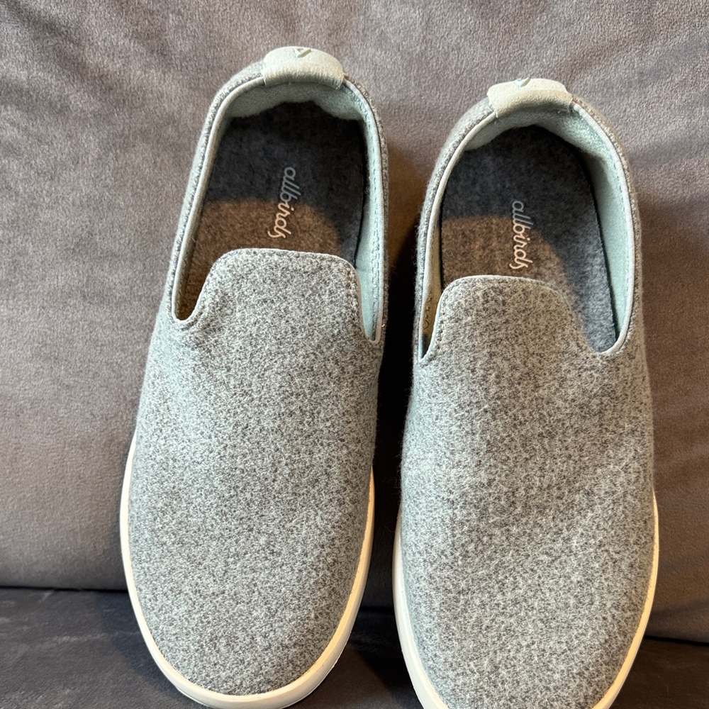 Allbirds Light Gray Wool Slip-Ons